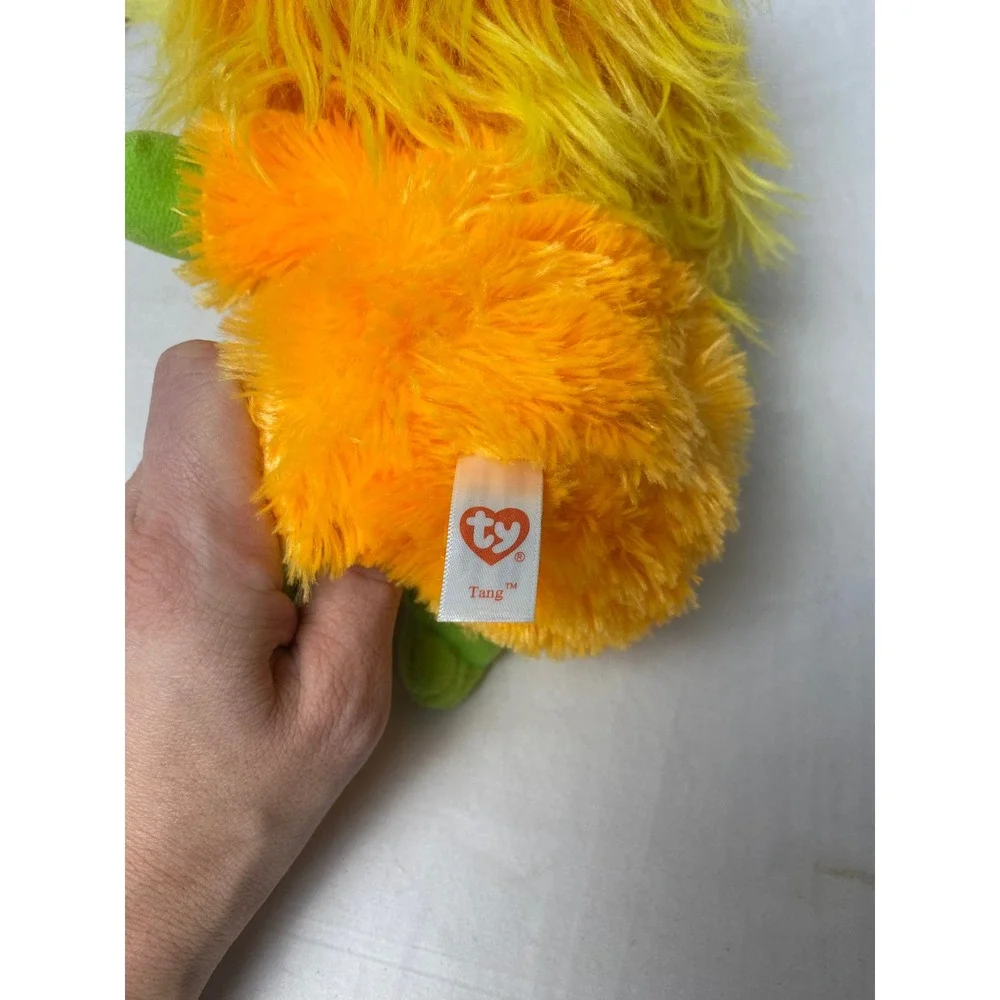 TY Beanie Boos Tang Plush Toy Orange Yellow‎ Green Monster Stuffed Animal